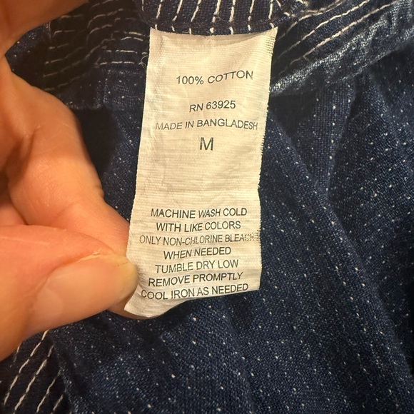 Retrofit Brand Blue Casual Button Down Short Sleeve Shirt 100% Cotton Versatile - Picture 5 of 9